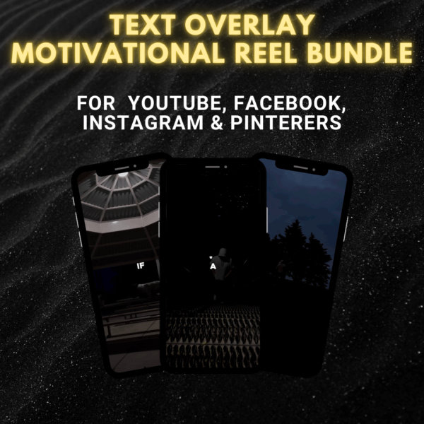500+ Text Overlay Motivational Reels Bundle